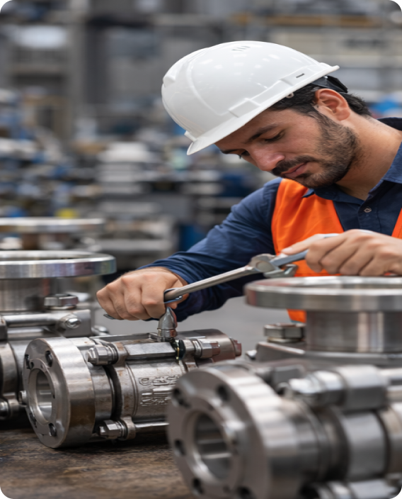 Industrial valve production