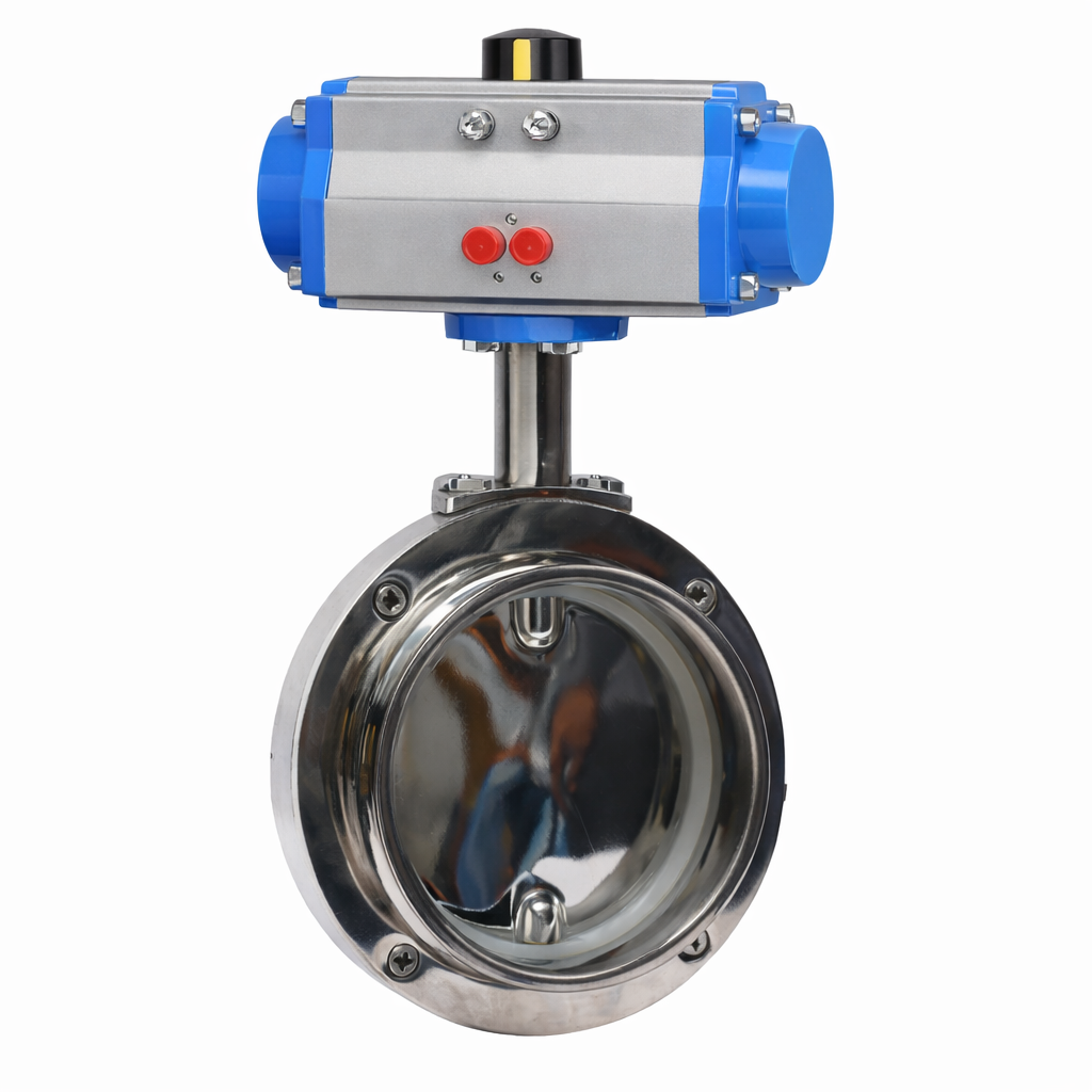 Pneumatic Sanitary Butterfly Valve