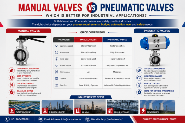 Manual Valves VS Pneumatic Valves