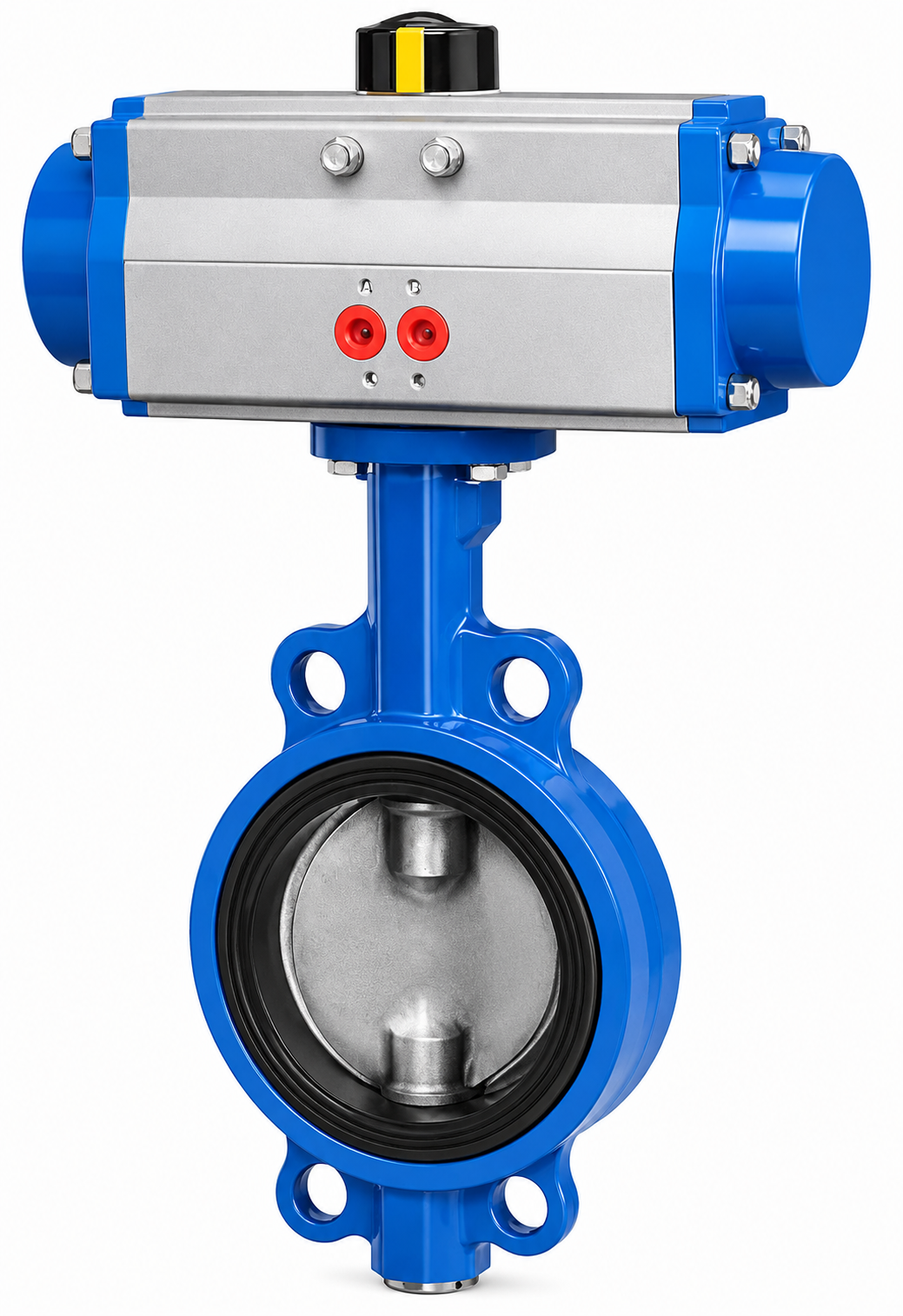 Pneumatic Op Wafer Type Butterfly Valve