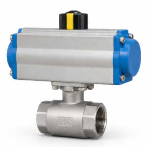 Pneumatic Op Ball Valve 1 pc Screwed