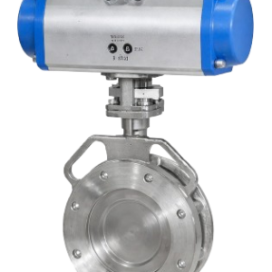 pneumatic wafer butterfly valve ( spherical disc)