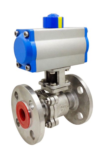 Pneumatic 2 piece Screwed End Ball Valve