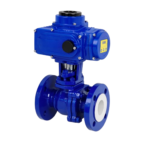 Electrical PFA FEP Lined Ball Valves
