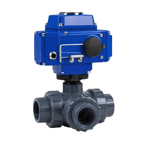 Electrical UPVC 3 Way Ball Valves