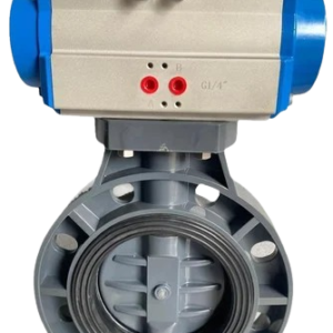 Pneumatic UPVC Butterfly Valve