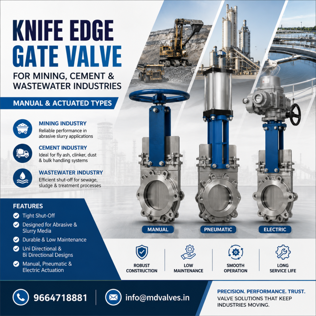 Knife edge Gate valve